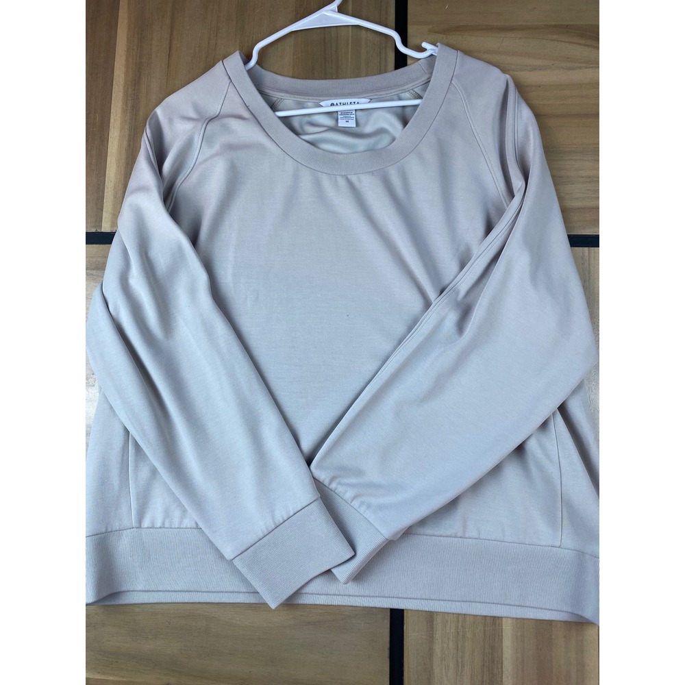 Athleta Seasoft‎ Scoop Neck Sweatshirt Pullover Top Womens 1X Plus Size